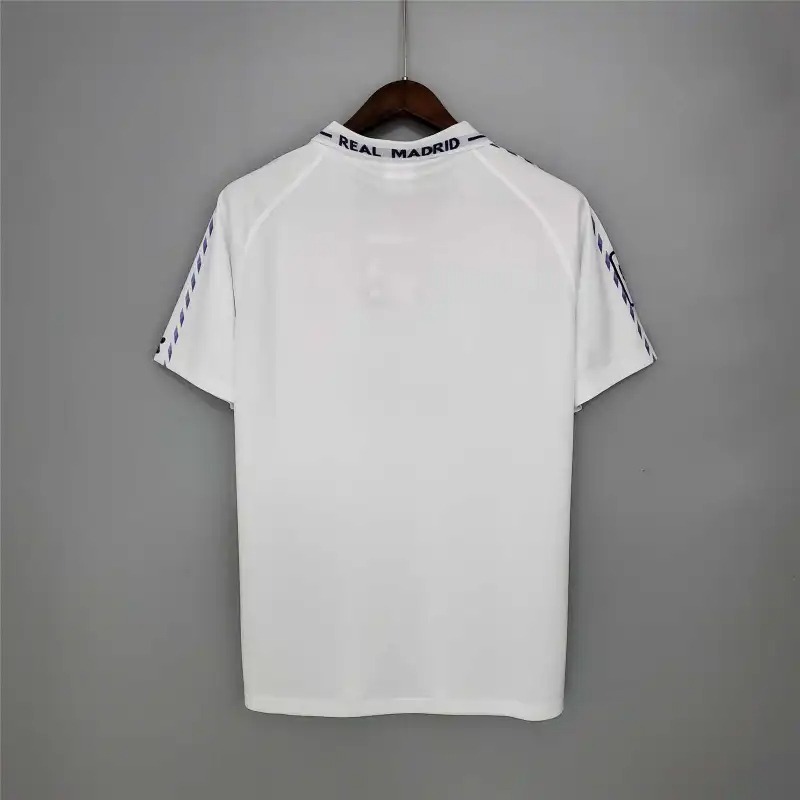 Real Madrid Retro Jersey Home Custom Soccer Shirt 1996-97 - ujerseystore