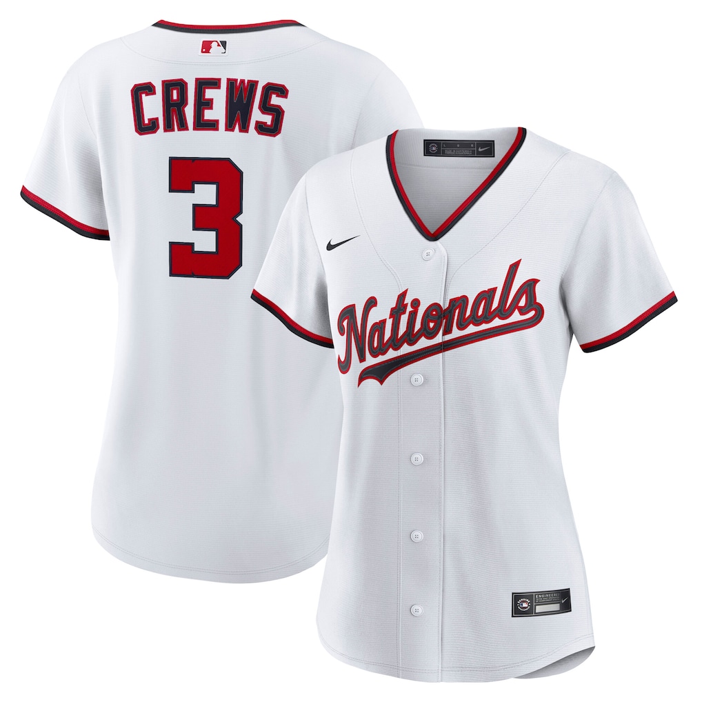 Women's  Washington Nationals Dylan Crews Nike White Home Replica Jersey - Ujersey