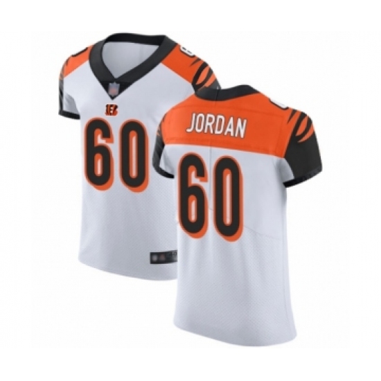 Men's Cincinnati Bengals #60 Michael Jordan White Vapor Untouchable Elite Player Football Jersey - Ujersey