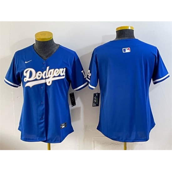Youth Los Angeles Dodgers Blank Royal Limited Stitched Baseball Jersey - Ujersey