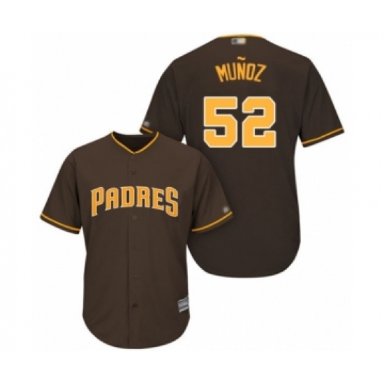 Youth San Diego Padres #52 Andres Munoz Authentic Brown Alternate Cool Base Baseball Player Jersey - Ujersey
