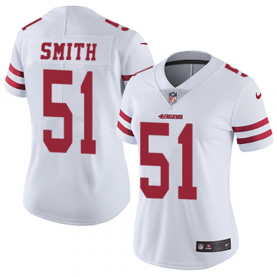 Women's Nike San Francisco 49ers #51 Malcolm Smith Elite White NFL Jersey - Ujersey