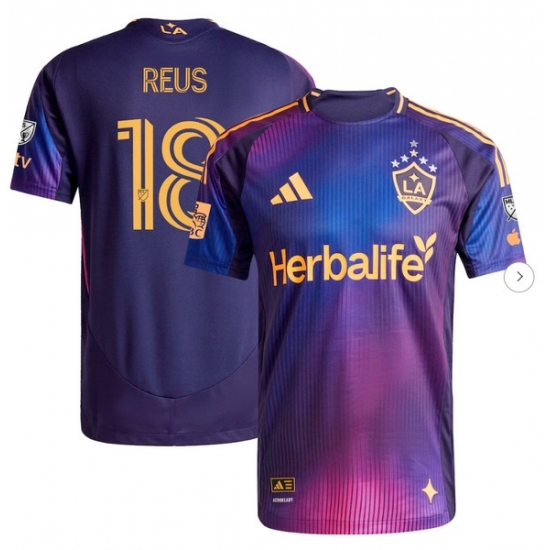 Mens LA Galaxy Marco Reus adidas Navy 2025 RIZON Authentic Player Jersey - Ujersey