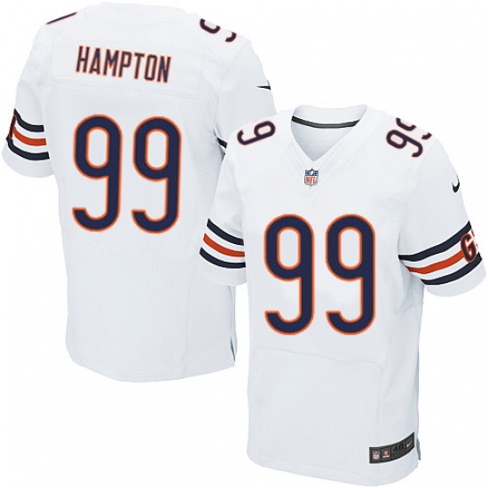 Men's Nike Chicago Bears #99 Dan Hampton Elite White NFL Jersey - Ujersey