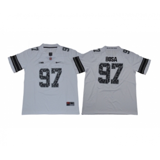 Ohio State Buckeyes 97 Nick Bosa White College Football Jersey - Ujersey
