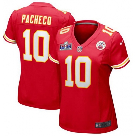 Women's Kansas City Chiefs #10 Isiah Pacheco Red 2023 F U S E Vapor Untouchable Limited Stitched 2024 Super Bowl LVIII Jersey - Ujersey