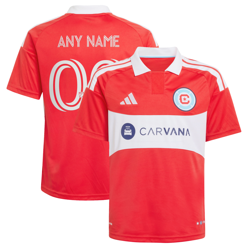 Youth Chicago Fire adidas Red 2026 Forever Red Replica Custom Jersey - Ujersey