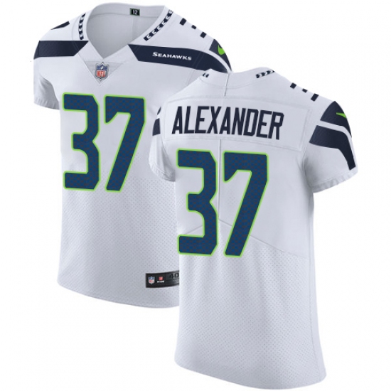 Men's Nike Seattle Seahawks #37 Shaun Alexander White Vapor Untouchable Elite Player NFL Jersey - Ujersey