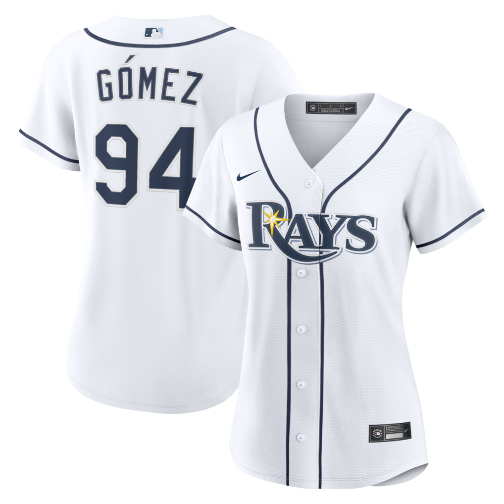 Women's Tampa Bay Rays Yoendrys Gómez Nike White Home Replica Jersey - Ujersey