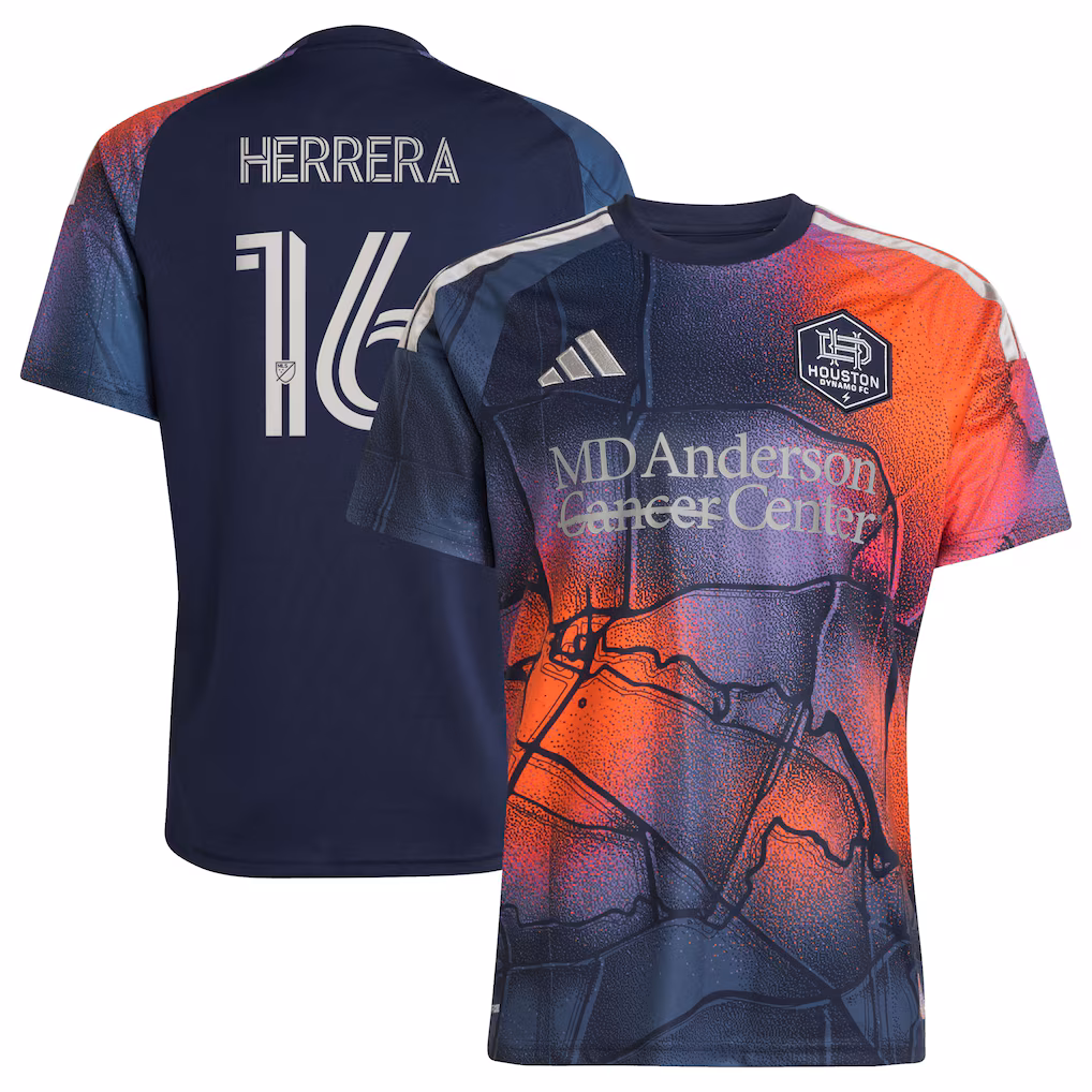 Men's Houston Dynamo FC Héctor Herrera adidas Blue 2026 Mission Control Replica Jersey - Ujersey NHL