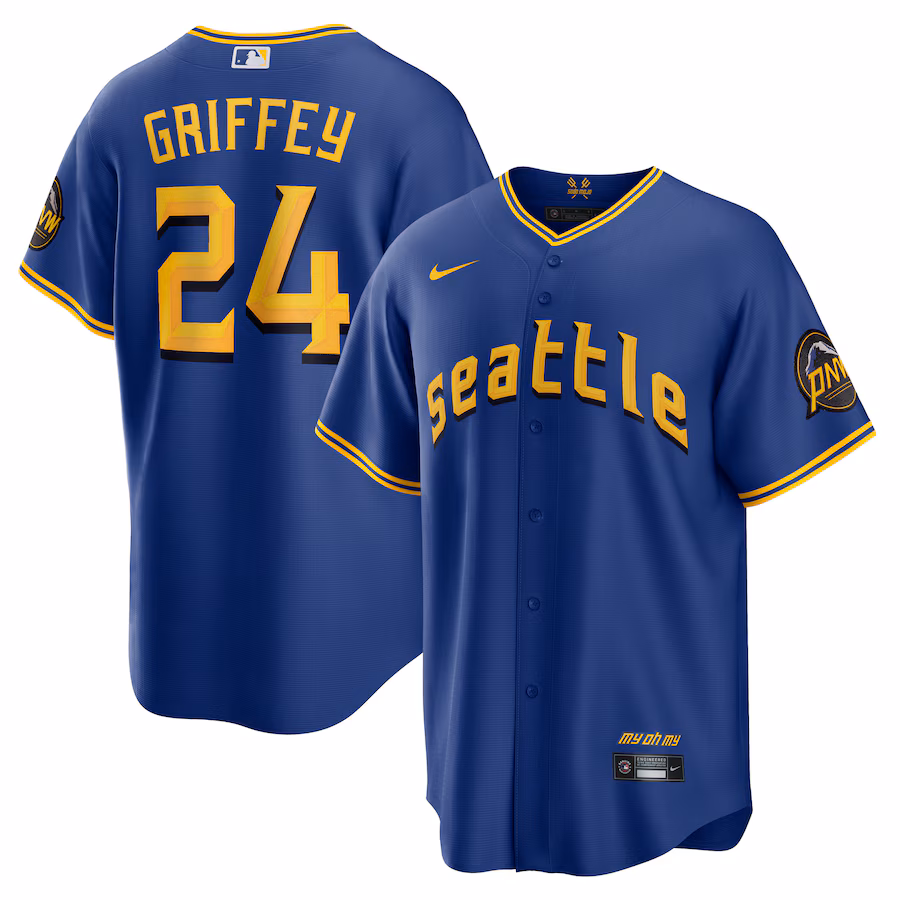 Men's Seattle Mariners Ken Griffey Jr. Nike Royal City Connect Replica Player Jersey - Ujersey NHL
