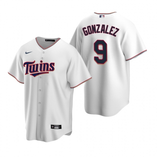 Men's Nike Minnesota Twins #9 Marwin Gonzalez White Home Stitched Baseball Jersey - Ujersey