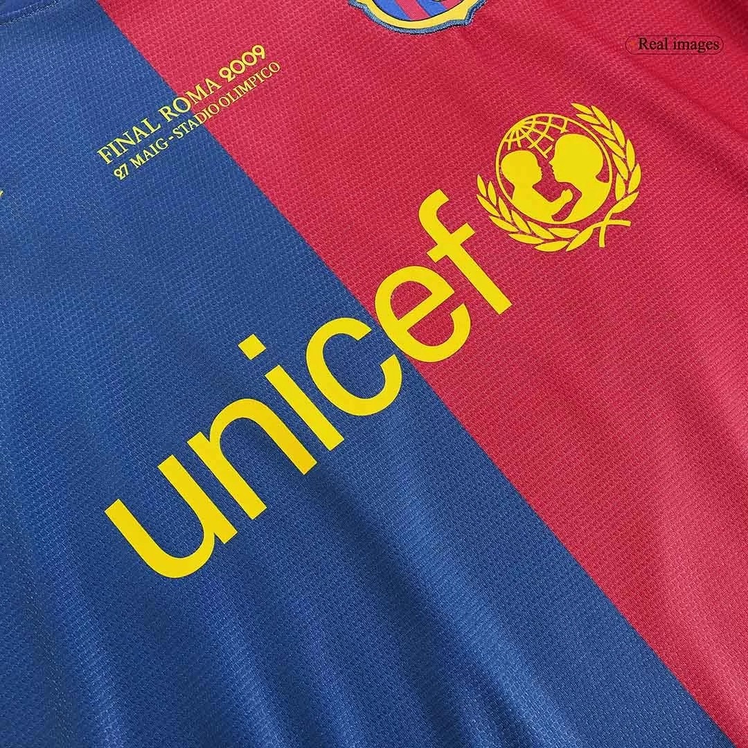 Barcelona Retro Jersey Home Soccer Shirt 2008/09 - UCL - U-jersey