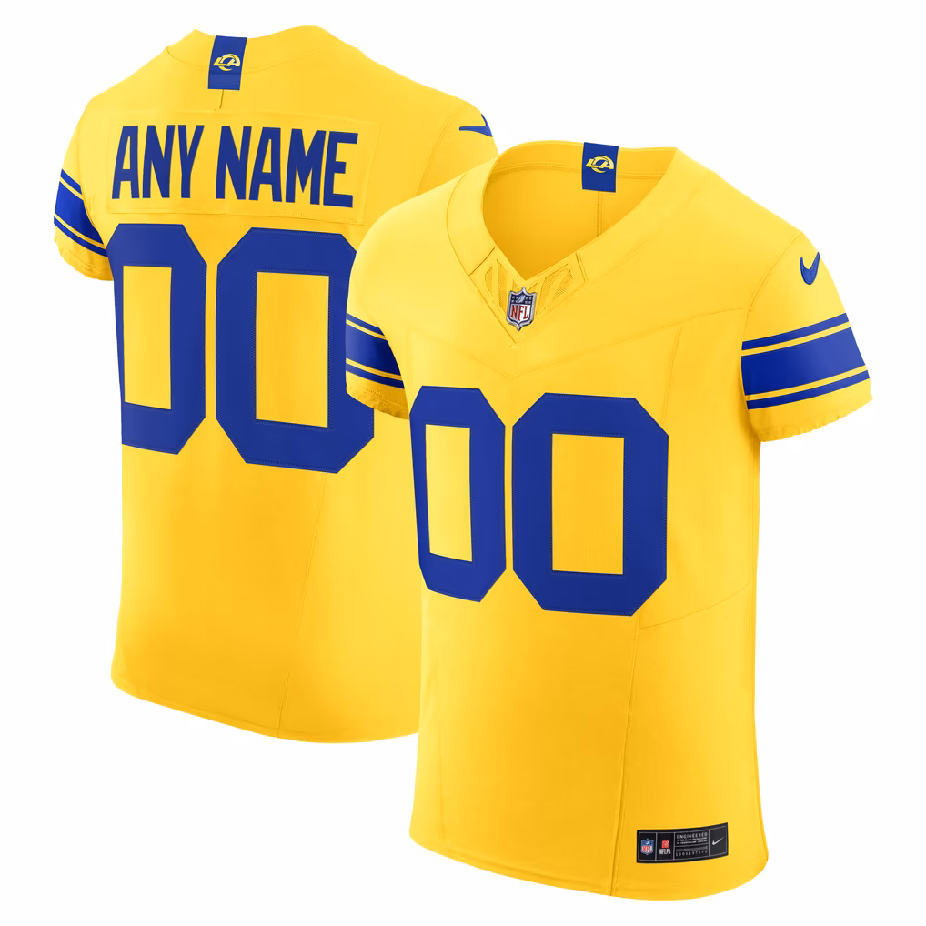 Men's Los Angeles Rams Nike Classic Sol Vapor F.U.S.E. Elite Custom Jersey - Ujersey