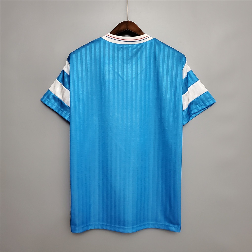 Marseille Retro Soccer Jersey Away Custom Shirt 1989-91 - SUjersey01