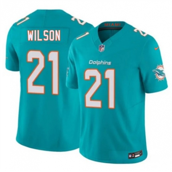 Men's Miami Dolphins #21 Marco Wilson Aqua 2026 F.U.S.E. Vapor Limited Football Stitched Jersey - Ujersey