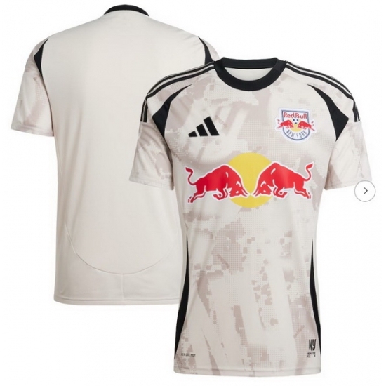 Men New York Red Bulls adidas Tan 2025 Stone Replica Jersey - Ujersey