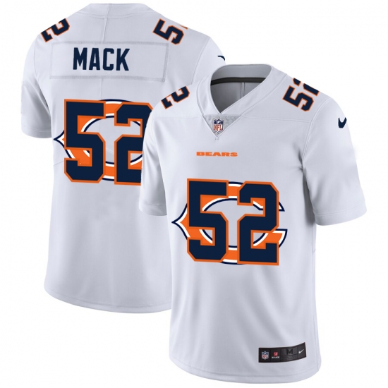 Men's Chicago Bears #52 Khalil Mack White Nike White Shadow Edition Limited Jersey - Ujersey