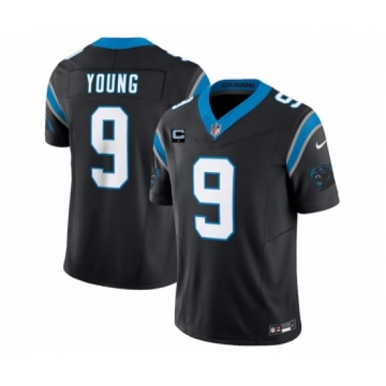 Men's Nike Carolina Panthers #9 Bryce Young Black 2023 F.U.S.E. 1-Star C Vapor Untouchable Football Stitched Jersey - Ujersey