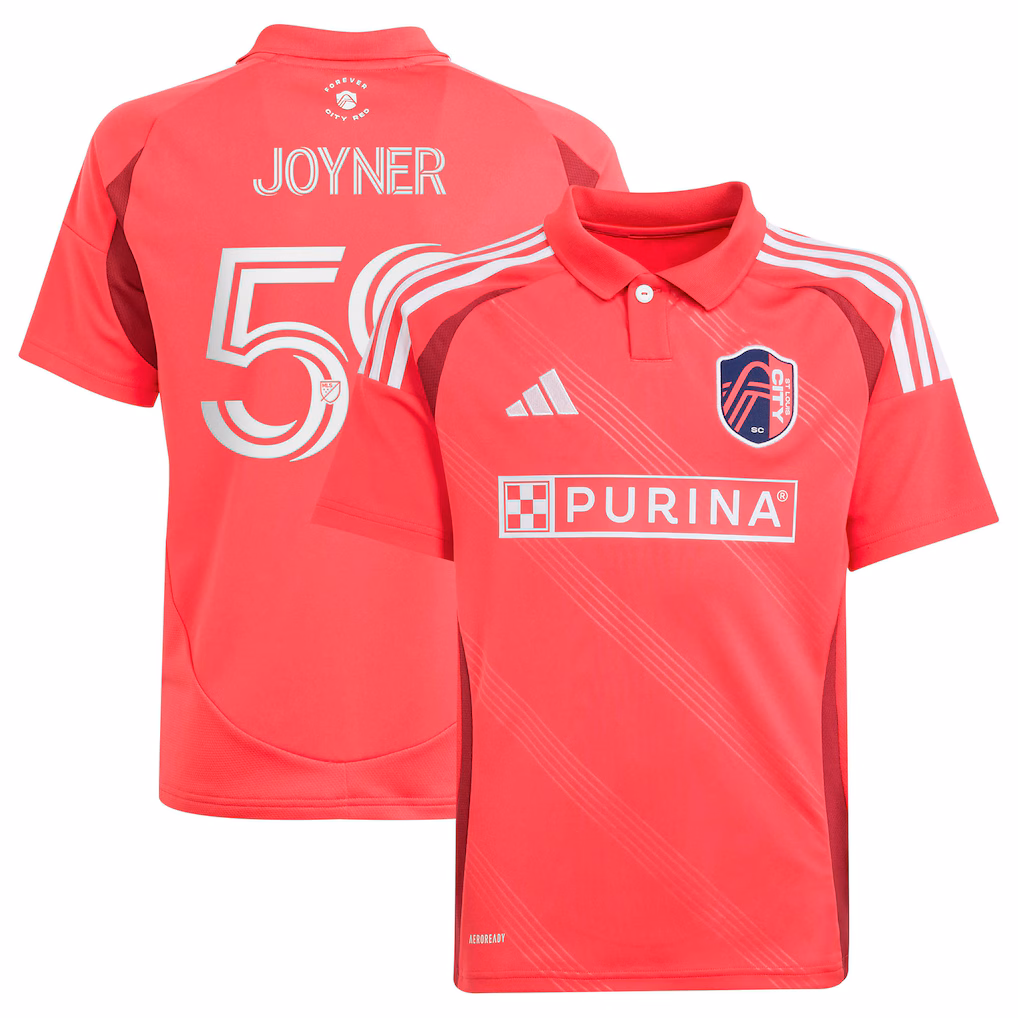 Youth St. Louis CITY SC MyKhi Joyner adidas Red 2025 Forever CITY Red Replica Jersey - Ujersey NHL