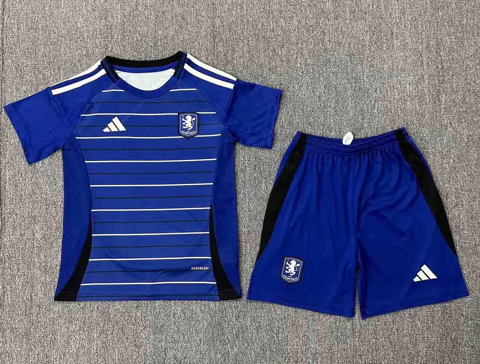 Aston Villa Football Jersey Third Away Kids Kit Jersey+Shorts 2024/25 - U-jersey