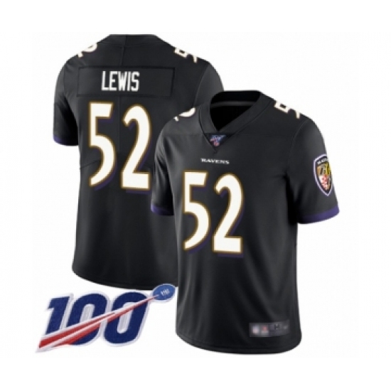 Men's Baltimore Ravens #52 Ray Lewis Limited Gold Inverted Legend 100th Season Football Jersey - Ujersey