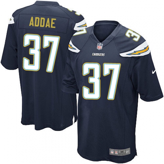 Men's Nike Los Angeles Chargers #37 Jahleel Addae Game Navy Blue Team Color NFL Jersey - Ujersey