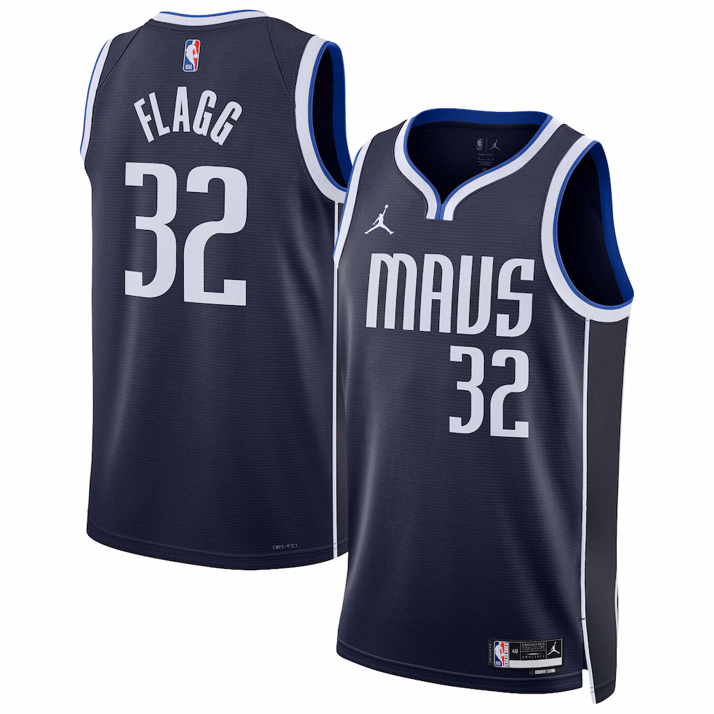 Unisex Dallas Mavericks Cooper Flagg Jordan Brand Navy Swingman Jersey - Statement Edition - Ujersey Shop