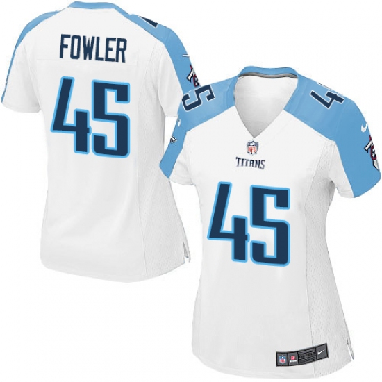 Women's Nike Tennessee Titans #45 Jalston Fowler Game White NFL Jersey - Ujersey