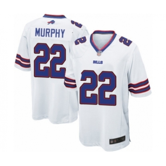 Men's Buffalo Bills #22 Marcus Murphy Game White Football Jersey - Ujersey