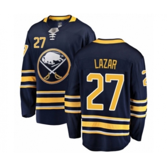Youth Buffalo Sabres #27 Curtis Lazar Fanatics Branded Navy Blue Home Breakaway Hockey Jersey - Ujersey