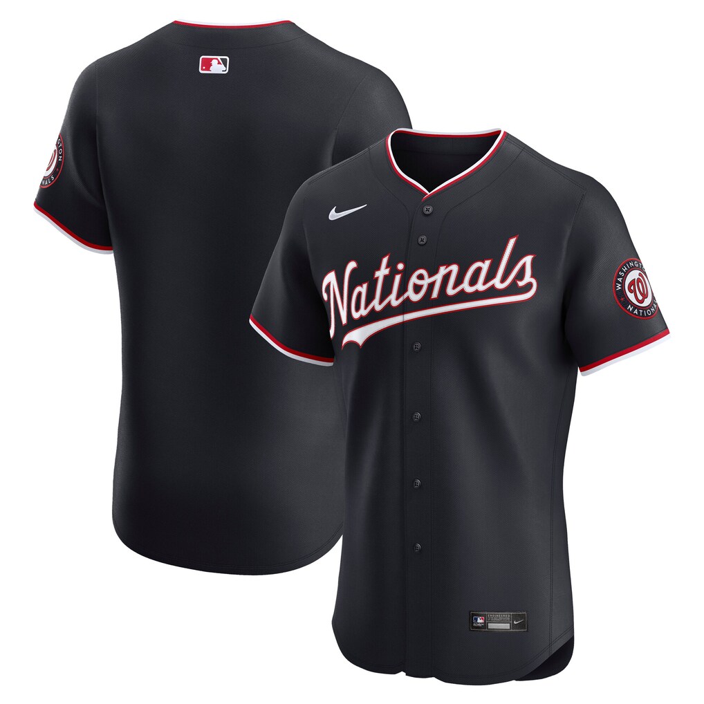 Men's Washington Nationals Nike Navy Alternate  Elite Jersey - Ujersey