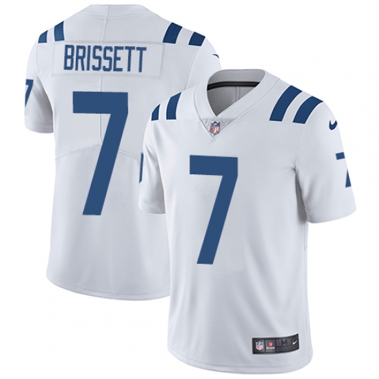 Youth Nike Indianapolis Colts #7 Jacoby Brissett White Vapor Untouchable Elite Player NFL Jersey - Ujersey