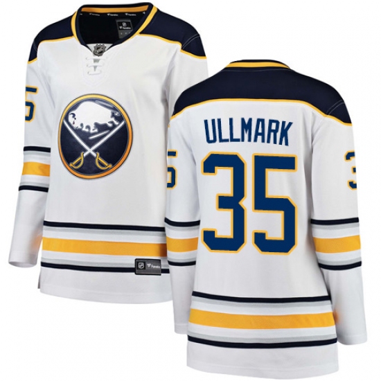 Women's Buffalo Sabres #35 Linus Ullmark Fanatics Branded White Away Breakaway NHL Jersey - Ujersey