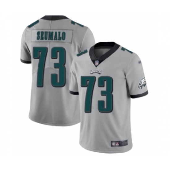 Men's Philadelphia Eagles #73 Isaac Seumalo Limited Silver Inverted Legend Football Jersey - Ujersey