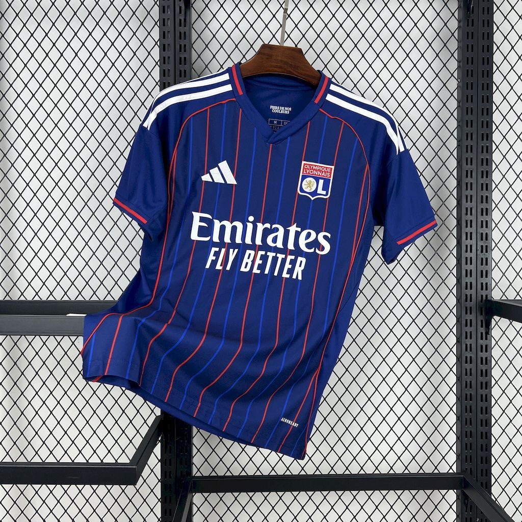 Olympique Lyonnais Soccer Jersey Away Custom Shirt 2025-26 - ujerseystore
