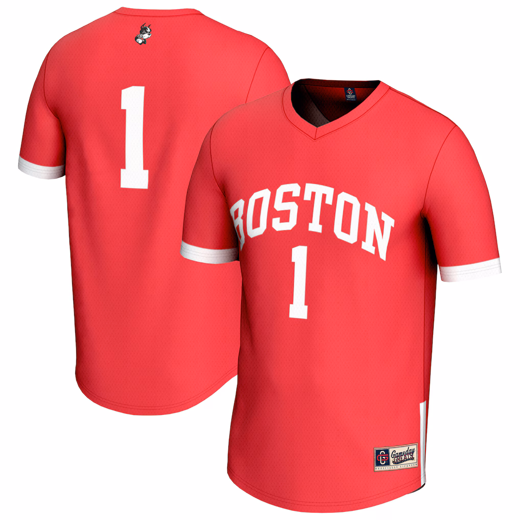 Youth GameDay Greats Scarlet Boston University Lightweight Collegiate Men's Lacrosse Fashion Jersey - SUjersey01