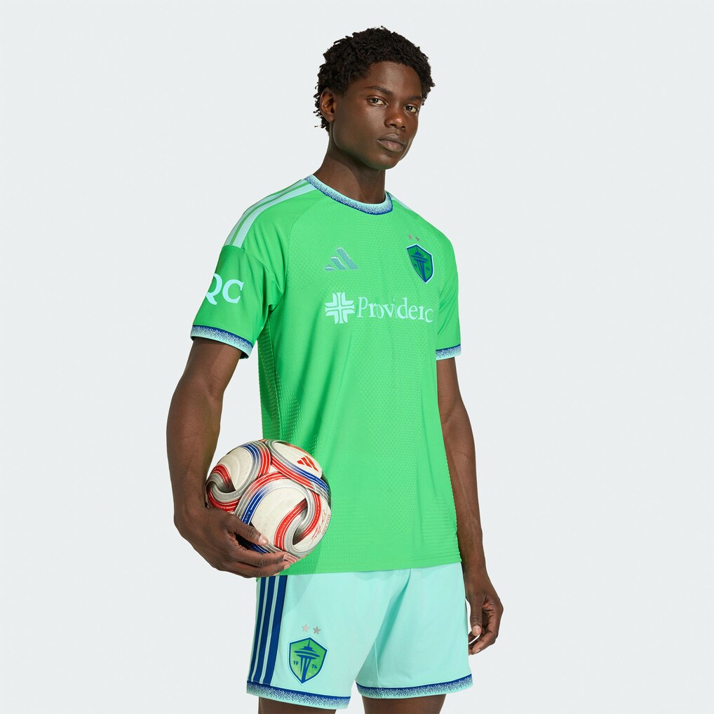 Men's Seattle Sounders FC Rave Green 2026 The Evergreen State Kit On-Field Authentic Patch Jersey - Ujersey