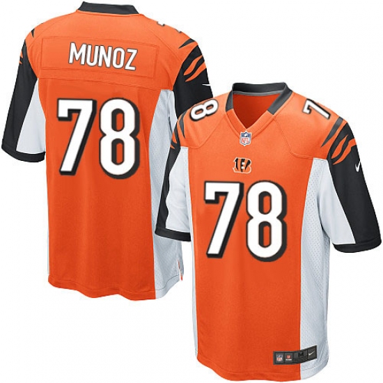 Men's Nike Cincinnati Bengals #78 Anthony Munoz Game Orange Alternate NFL Jersey - Ujersey
