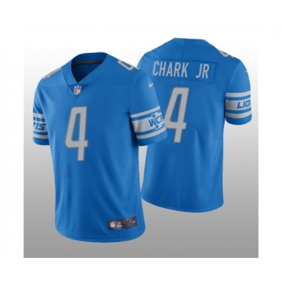 Men's Detroit Lions #4 DJ Chark Jr. Blue Vapor Untouchable Limited Stitched Jersey - Ujersey