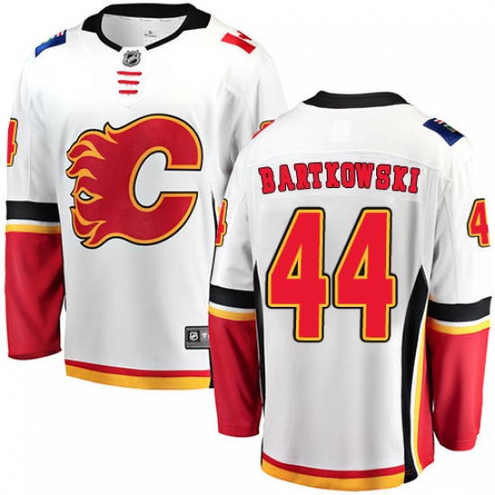 Men's Calgary Flames #44 Matt Bartkowski Fanatics Branded White Away Breakaway NHL Jersey - Ujersey