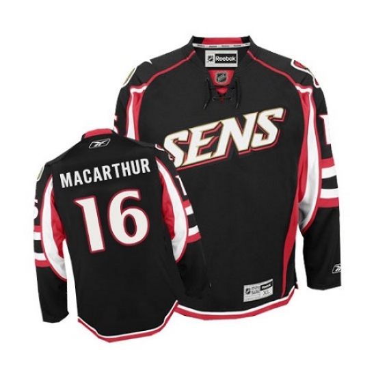 Men's Reebok Ottawa Senators #16 Clarke MacArthur Authentic Black Third NHL Jersey - Ujersey