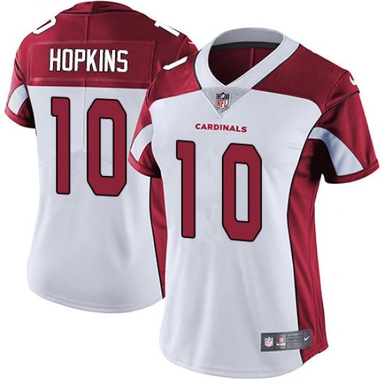 Women's Nike Arizona Cardinals #10 DeAndre Hopkins White Stitched NFL Vapor Untouchable Limited Jersey - Ujersey
