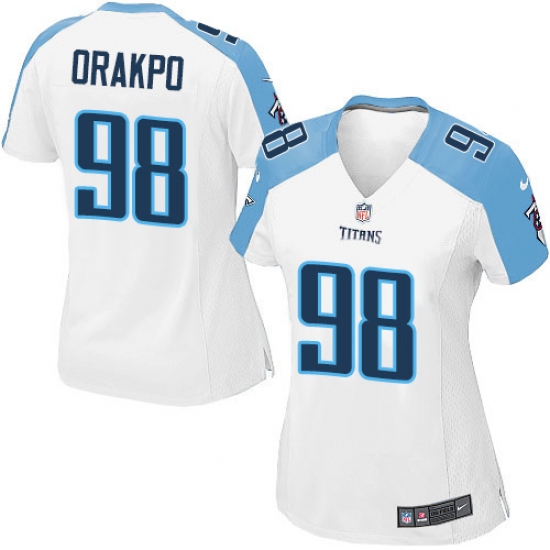 Women's Nike Tennessee Titans #98 Brian Orakpo Game White NFL Jersey - Ujersey