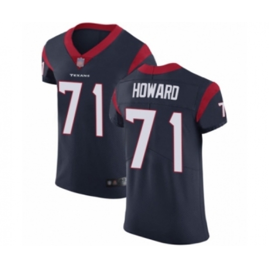 Men's Houston Texans #71 Tytus Howard Navy Blue Team Color Vapor Untouchable Elite Player Football Jersey - Ujersey