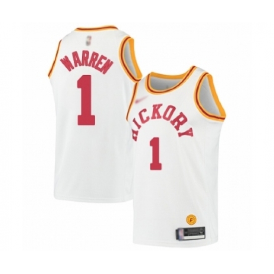 Youth Indiana Pacers #1 T.J. Warren Swingman White Hardwood Classics Basketball Jersey - Ujersey