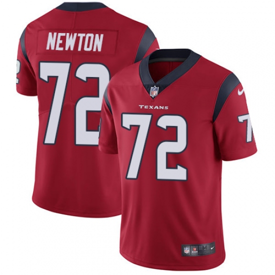 Men's Nike Houston Texans #72 Derek Newton Limited Red Alternate Vapor Untouchable NFL Jersey - Ujersey