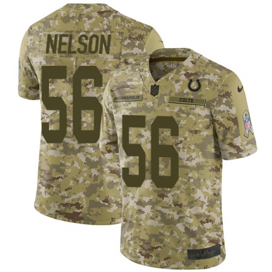Men's Nike Indianapolis Colts #56 Quenton Nelson Limited Camo 2018 Salute to Service NFL Jersey - Ujersey