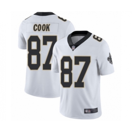Youth New Orleans Saints #87 Jared Cook White Vapor Untouchable Limited Player Football Jersey - Ujersey