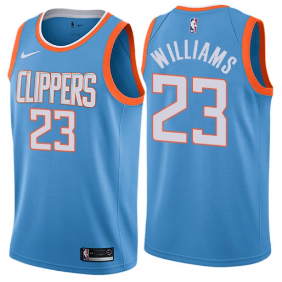 Women's Nike Los Angeles Clippers #23 Louis Williams Swingman Blue NBA Jersey - City Edition